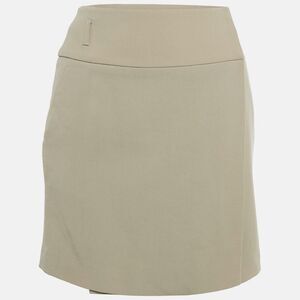 Gucci Beige Gabardine Mini Wrap Skirt S